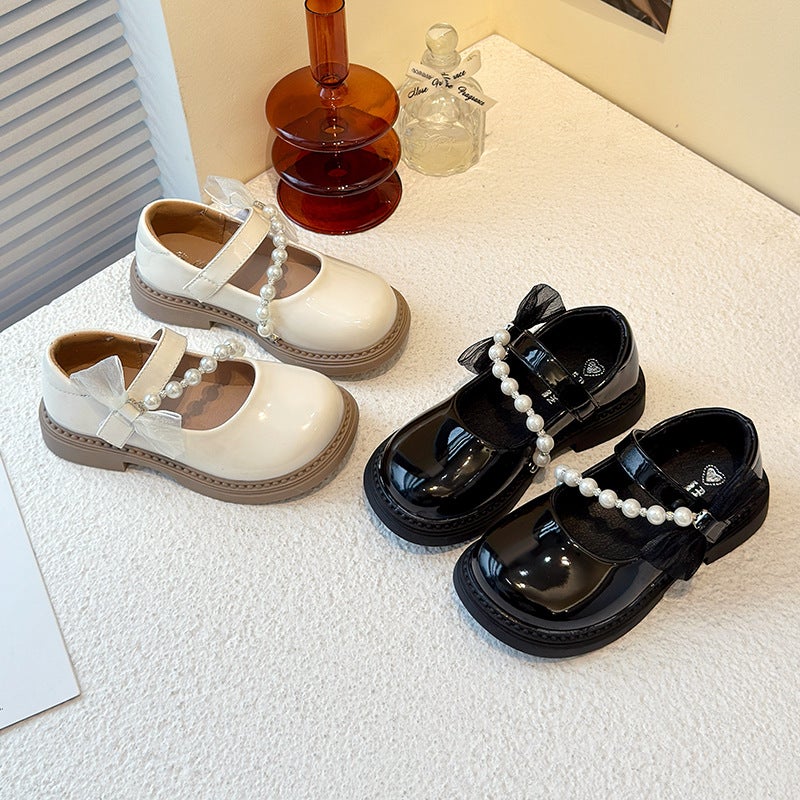 Girls'' Shoes, Kidsren''s Princess Shoes, 2025 New Autum Performance Small Leather Shoes, Medium and Large Kidsren''s Mary Jane Soft-Soled Leather Shoes - Image 3