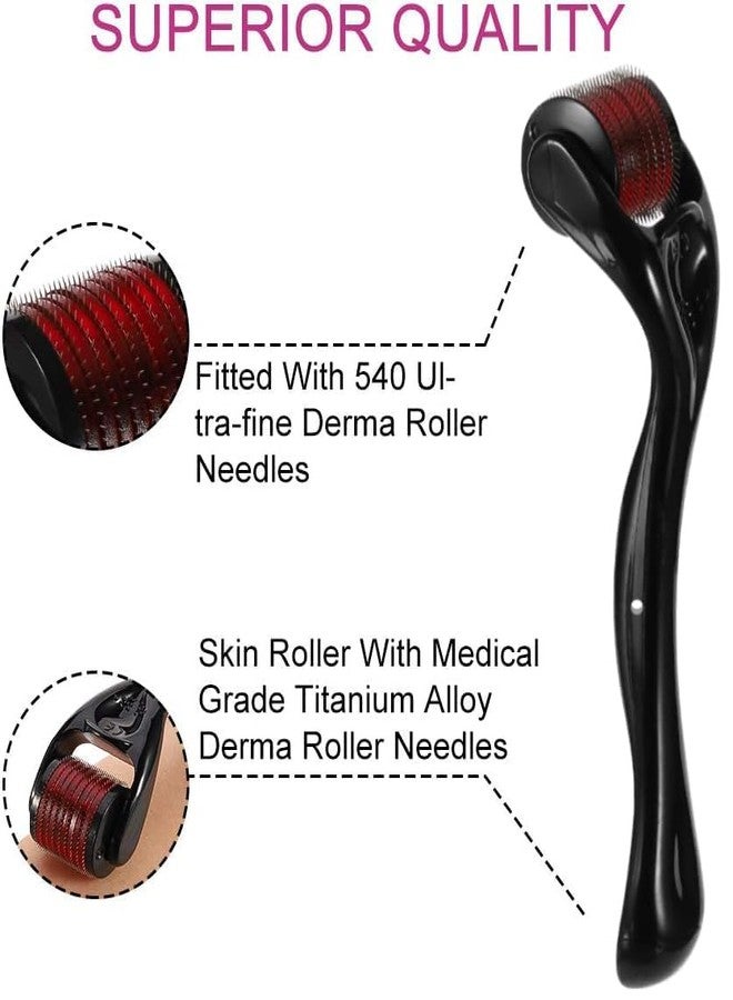 EDO MAC Hair Roller (0.5mm) - Boosts Beard & Hair Growth, Reduces Acne Scars, and Strengthens Hair (Pack of 3) - Image 2