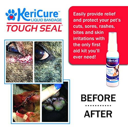KeriCure Tough Seal Pet Liquid Bandage Spray for Dogs & Cats - 2oz Calming Wound Care Protection, Protects Cuts and Scratches - Safe if Licked, String-Free Dog Wound Spray - Image 5