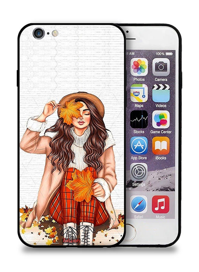 Tolwak Apple iPhone 6/6s Plus Protective Case Holding Autumn Leaves Art - Image 1