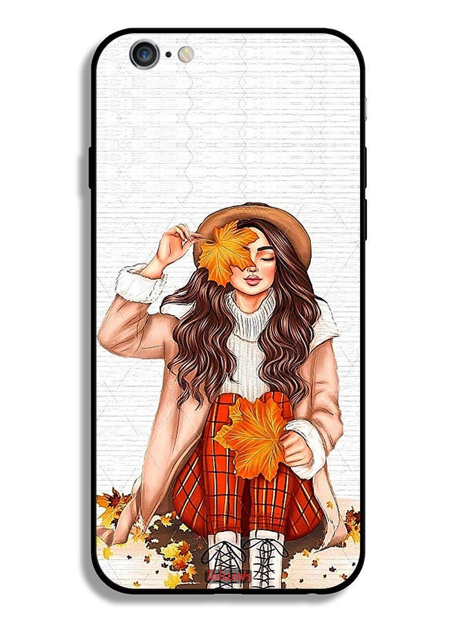 Tolwak Apple iPhone 6/6s Plus Protective Case Holding Autumn Leaves Art - Image 2