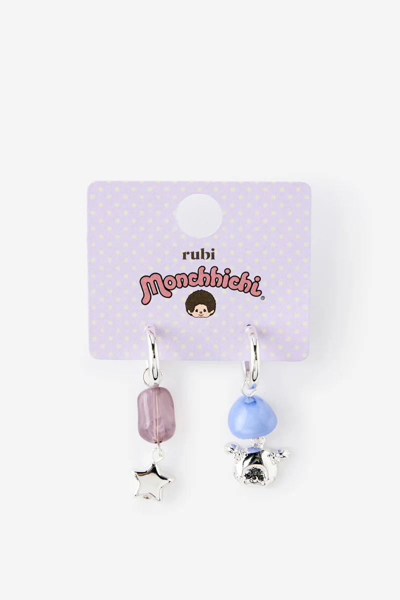 Rubi Monchhichi Mid Hoop Earring