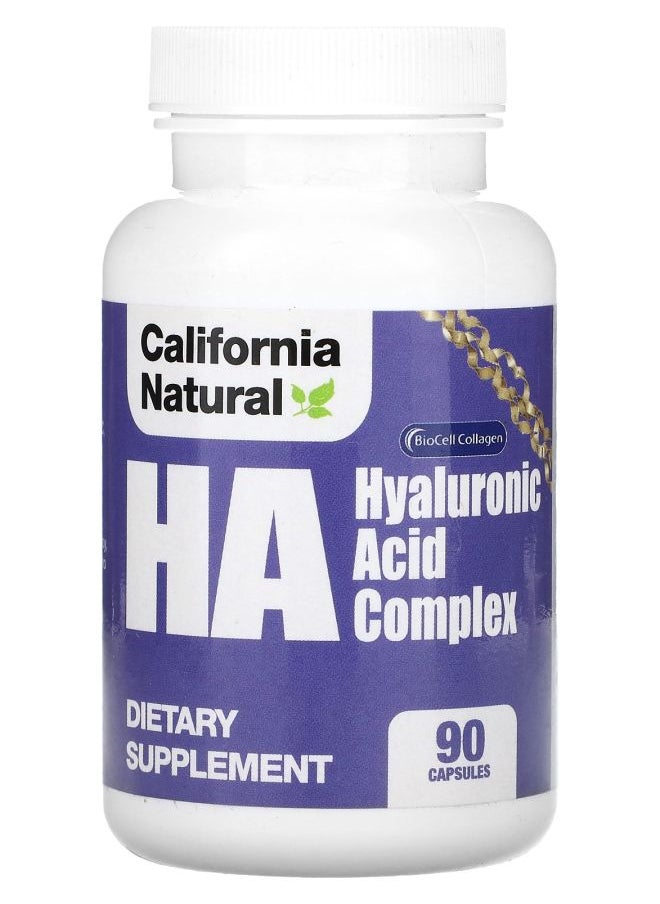 California Natural HA Hyaluronic Acid Complex 90 Capsules 