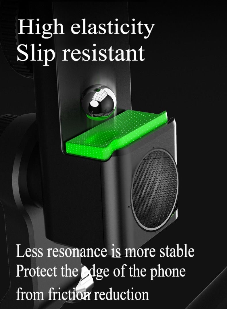 Generic Bike Phone Holder Adjustable Anti-Shake  Stabilize 360° Rotation Motorcycle Phone Holder Bike Phone Holder with Light Flashlight Anti-Off Phone Holder  - Image 5