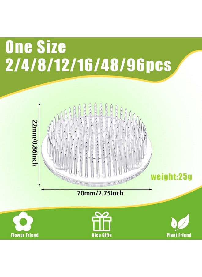 Waydress 12 Pieces Plastic Flower Frog Flower Pins Floral Frog Clear Flower Frogs For Arrangements Vase Japanese Floral Arrangement For Plant Decoration Summer Activity Wedding Decoration  - Image 2