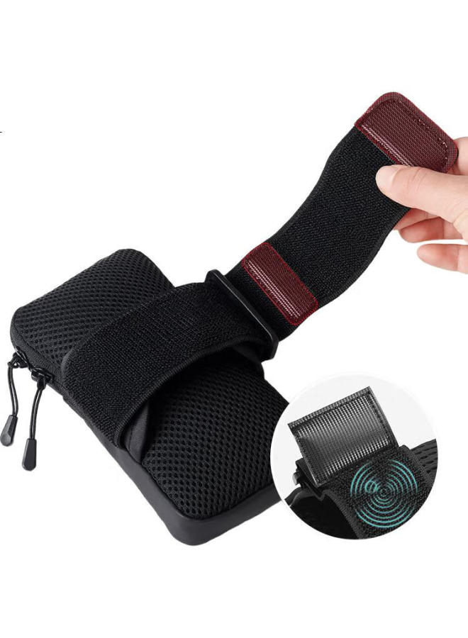 PELLIOT Sports Running Phone Armband For Men And Women, Waterproof Outdoor Large Capacity Cycling Wristband 16302602 Navy Blue L - Image 1