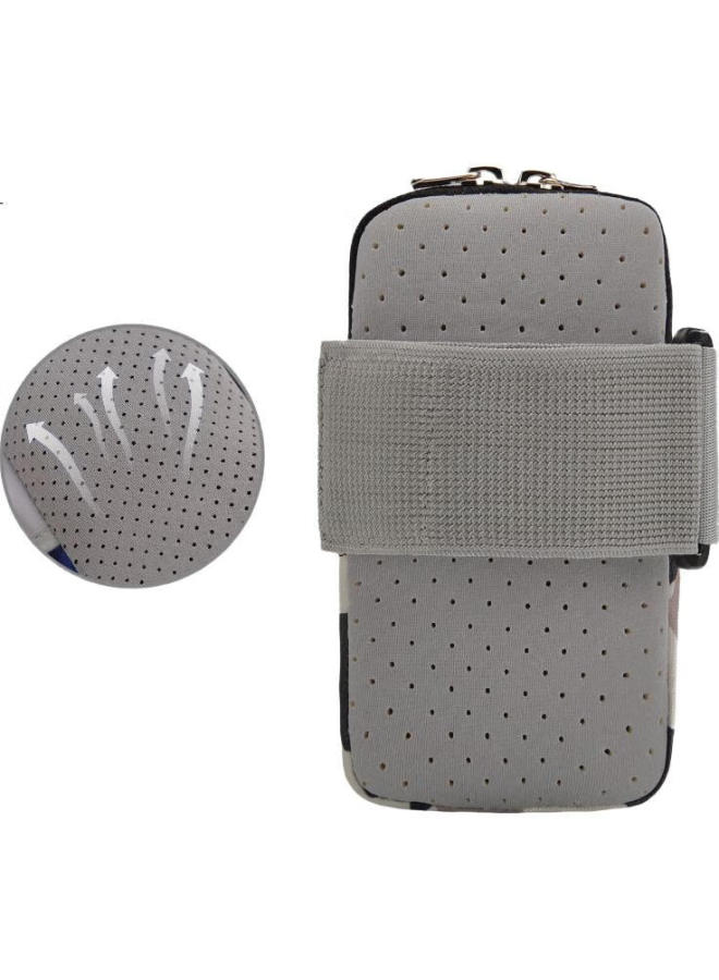 PELLIOT Sports Running Phone Armband For Men And Women, Waterproof Outdoor Large Capacity Cycling Wristband 16302602 Navy Blue L - Image 2