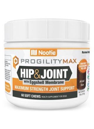 Nootie ProgilityMAX Hip & Joint Supplement for Large Dogs, Maximum Strength Dog Joint Support with Eggshell Membrane, Glucosamine and Chondroitin, 60 Count - pzsku/ZB8D99EB55B041F53FACEZ/45/_/1737031857/0268dd31-019a-4994-9e5b-4d8eae2b60b8