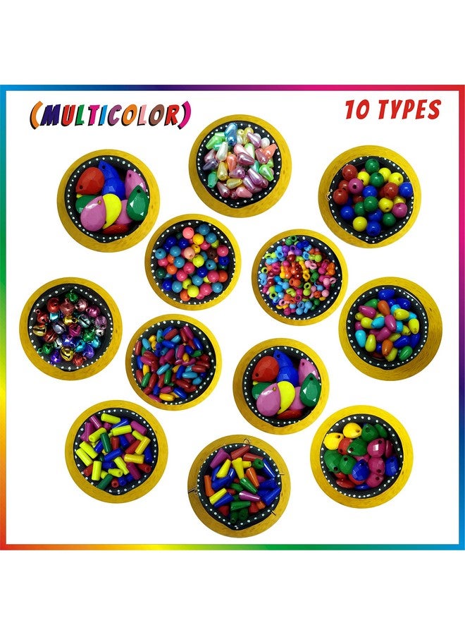 INDIKONB 18 In 1 Diy Creative Fancy Combo Of Artificial Jewellery Making Material Kit, Art And Craft Set (Multicolour)(Beads), Beads, Beads, Metal - Image 2