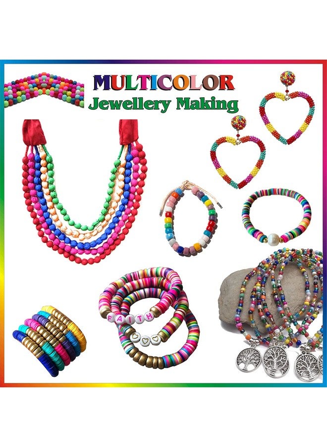 INDIKONB 18 In 1 Diy Creative Fancy Combo Of Artificial Jewellery Making Material Kit, Art And Craft Set (Multicolour)(Beads), Beads, Beads, Metal - Image 4
