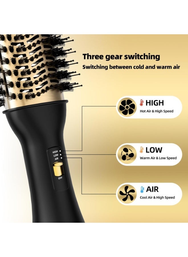 Bukela 4-in-1 Hot Air Brush,Oval Barrel,Ceramic & Negative Ion,3 Heat Settings,120-Volt - Image 5