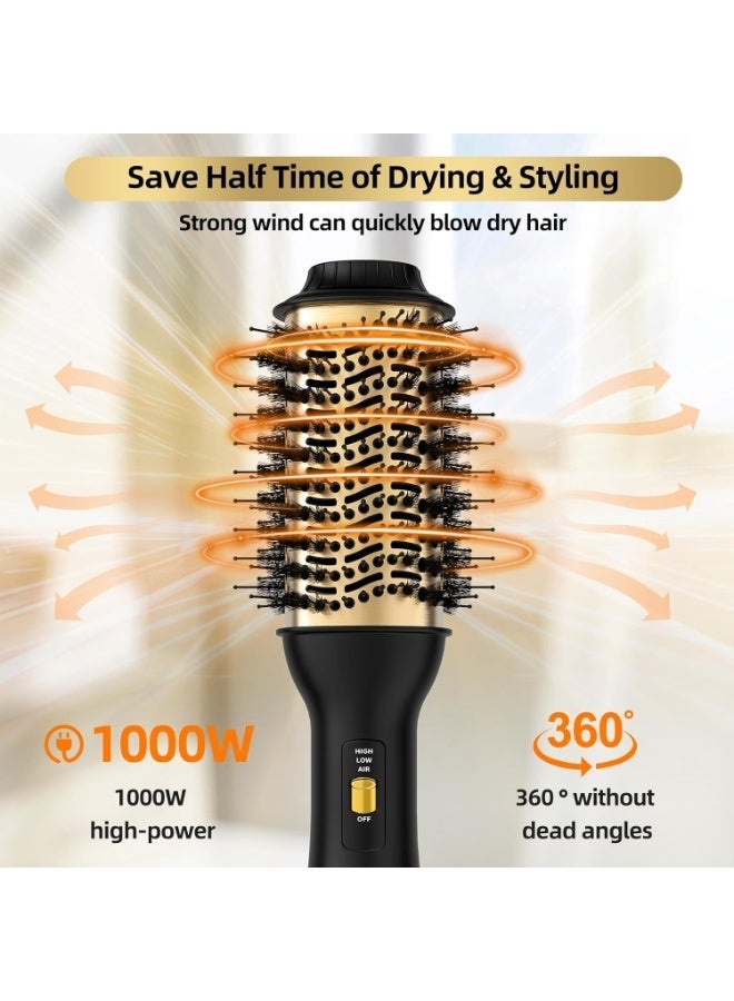 Bukela 4-in-1 Hot Air Brush,Oval Barrel,Ceramic & Negative Ion,3 Heat Settings,120-Volt - Image 3