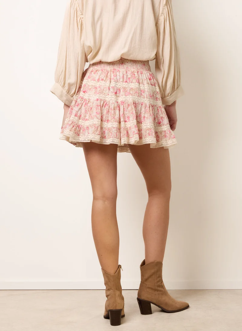 بلو فانيلا Mini Floral Skirt