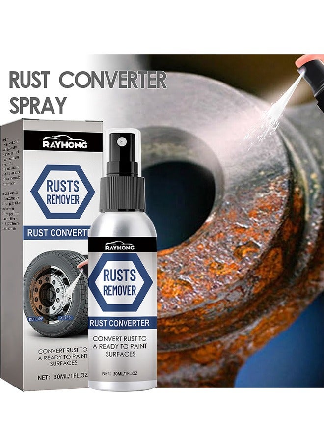 Multifunctional Rusts Remover Spray For Metal And Cars, Effective Anti Rust Conversion Agent, Fast Acting Rust Converter For Iron And Steel, Anti Rust Inhibitor Derusting Spray, 30ML