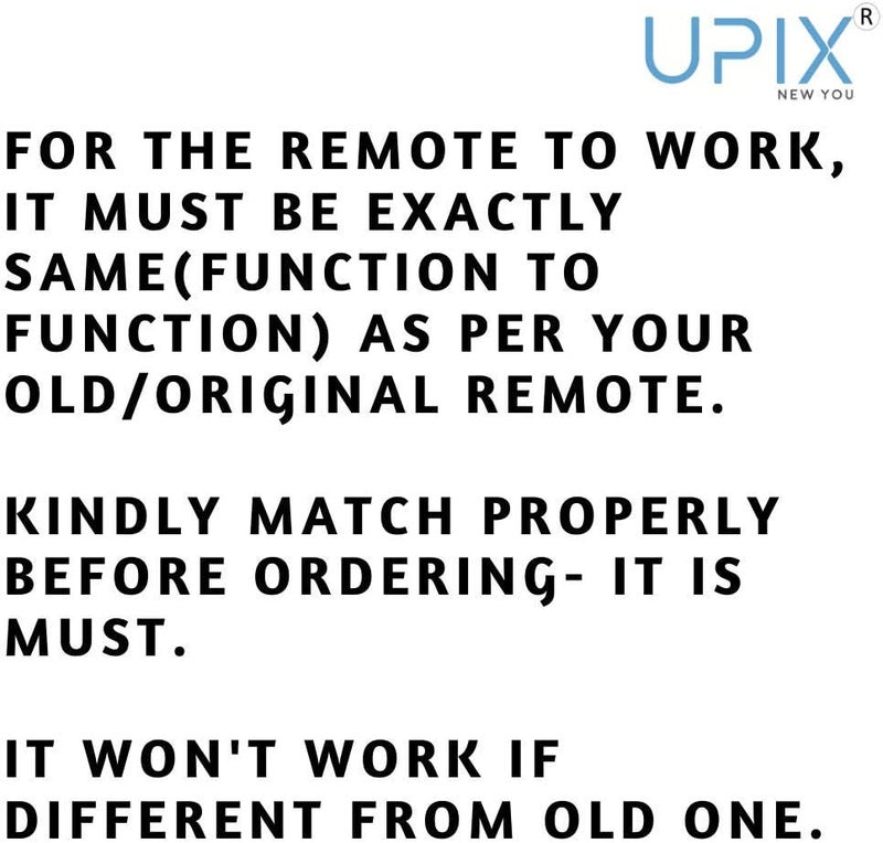 Upix جهاز التحكم عن بعد Upix AC رقم 36 (مع الإضاءة الخلفية)، متوافق / بديل لجهاز التحكم عن بعد LG AC (سيعمل فقط مع نفس الجهاز تمامًا) - Image 3