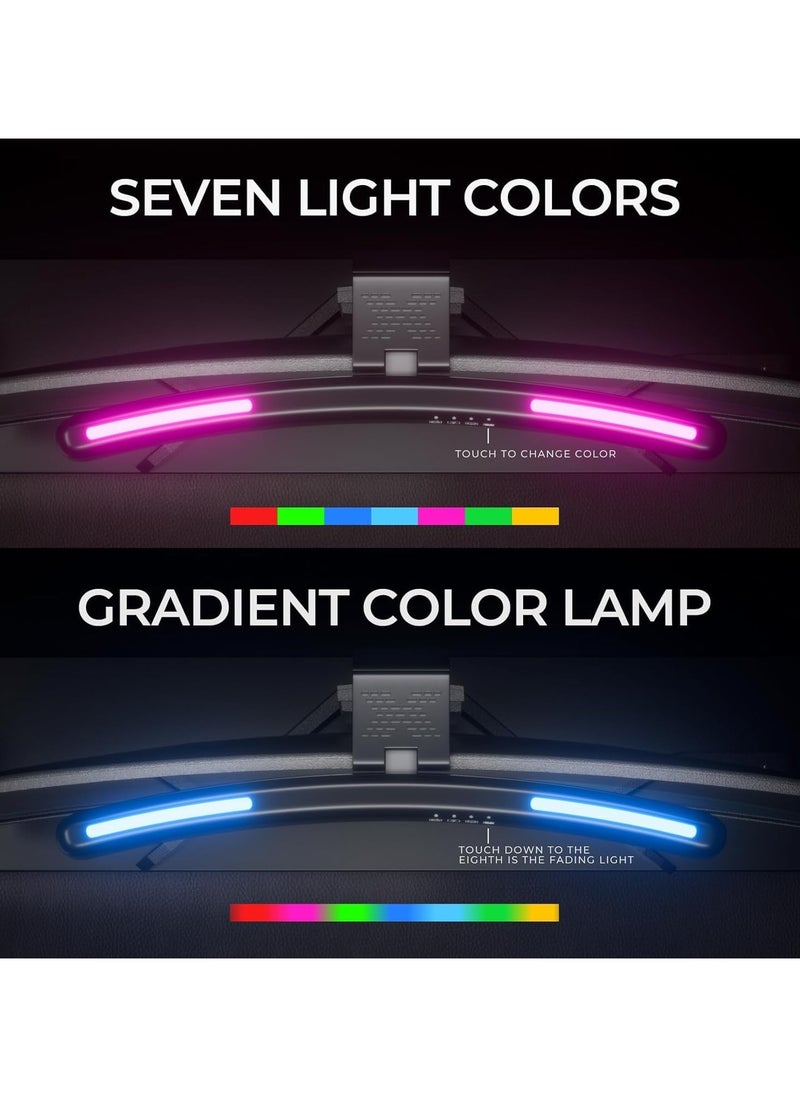 Generic - Monitor Light Bar, RGB Curved Computer Monitor Lamp, with 7 Color RGB Adjustable and 3 Color Main Light Modes Computer Monitor Light, USB Powered Screen Lamp for Desk, Home, Office and Gaming - Image 1