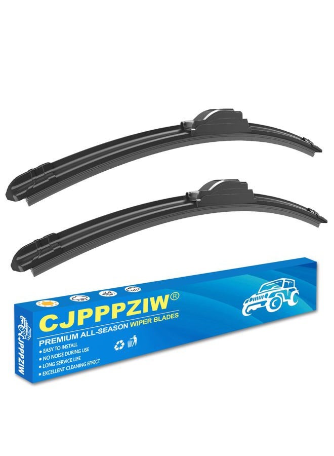 CJPPPZIW ® Windshield Wipers -22"+21" Replacement for 2005-2016 Toyota Tacoma/2011-2024 Dodge Durango,OEM Quality Premium All-Season Wiper Blades (Set of 2) - Image 1