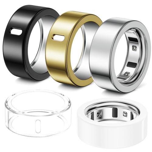 Hexasider 5 Pack Ring Cover Compatible with Oura Ring Gen 4/Oura Ring Gen 3 Horizon/Heritage, Abrasion-Resistant TPU Case for Oura Ring Protector Accessories for Oura Size 6 - Image 1