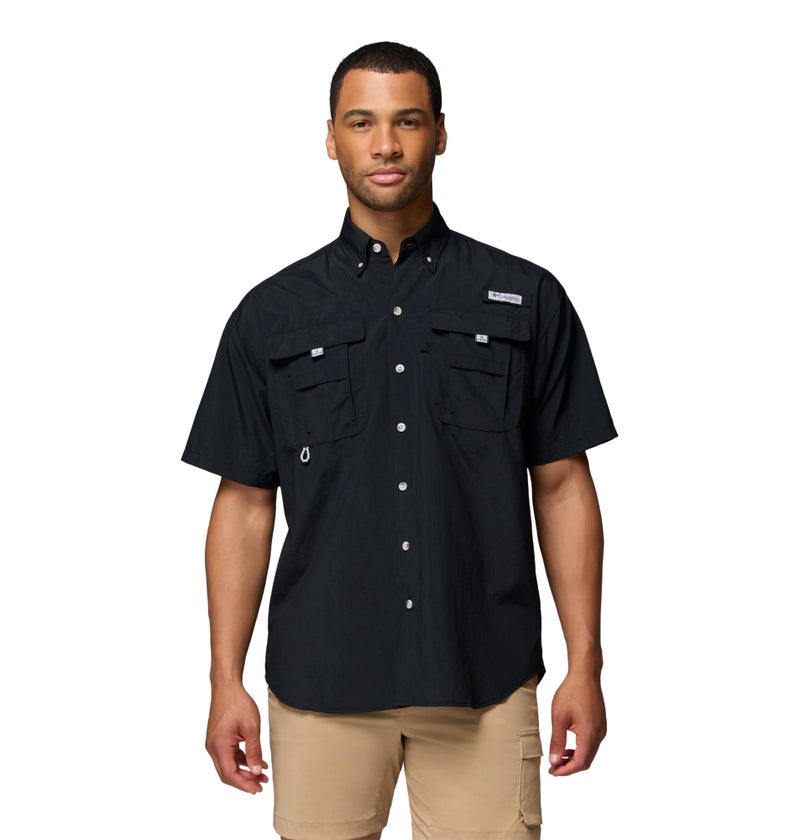 Columbia Mens PFG Bahama II Short Sleeve Fishing Shirt Black Medium - Image 2