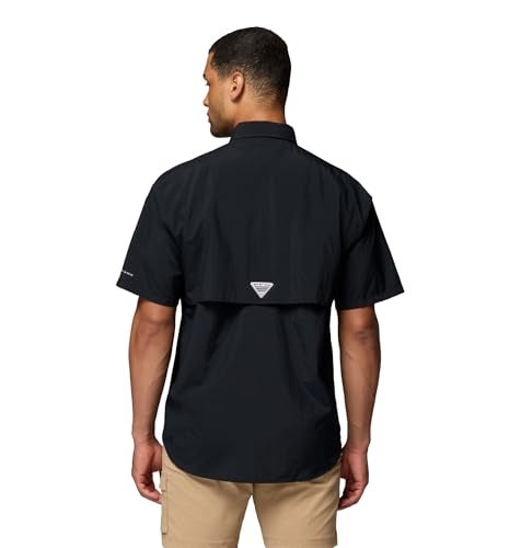Columbia Mens PFG Bahama II Short Sleeve Fishing Shirt Black Medium - Image 3