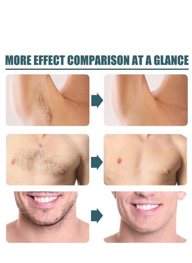 ibcccndc Hair Removal Spray, Painless Hair Removal Spray Armpit Gentle Hair Remover Refreshing Quick Hair Removal Spray, Safe Hair Removal for Underarm, Chest, Back, Leg and Private Part - Image 3