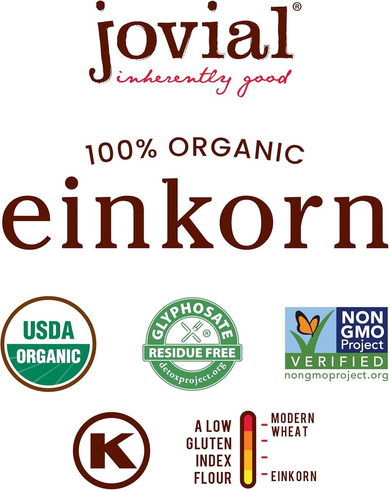 Jovial 100% Organic Einkorn Whole Wheat Flour - 3 Pack (32 oz each) - Image 5