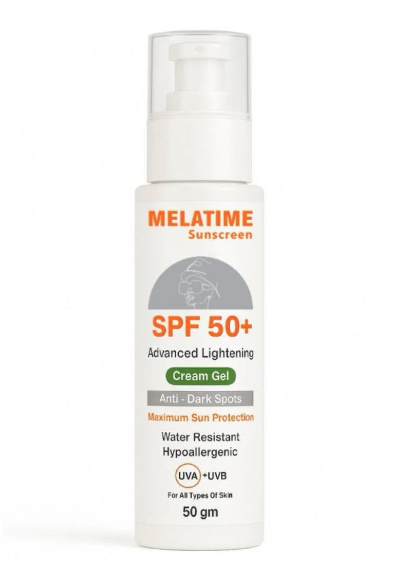 MELATIME Sunscreen cream Extra Lighting 50gm - Image 1