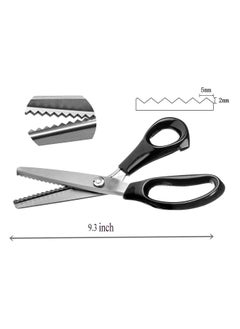 Generic Pinking Shear 5 mm Triangle Serrated Edges Stainless Steel Zig Zag Scissor Professional Tailor/Dressmaking Sewing Tool for Fabric Cloth Lace Paper  - Image 3