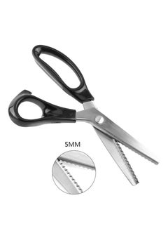 Generic Pinking Shear 5 mm Triangle Serrated Edges Stainless Steel Zig Zag Scissor Professional Tailor/Dressmaking Sewing Tool for Fabric Cloth Lace Paper  - Image 1