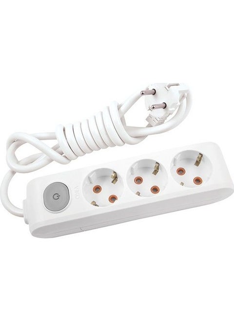 Multi-Let 2 Mt. Triple Socket With Grounded Switch Child Protected Cable