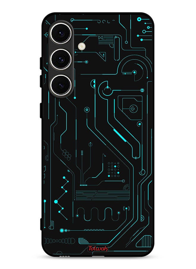 Tolwak - Samsung Galaxy S24 FE 5G Protective Case Cover Digital Art Circuits Minimalism Multiple Display - Image 1