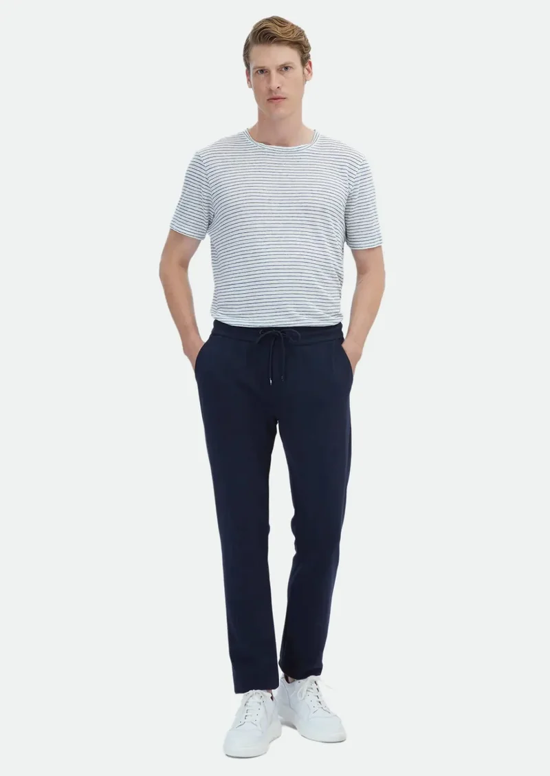 RAMSEY Navy Blue Sweat Pants