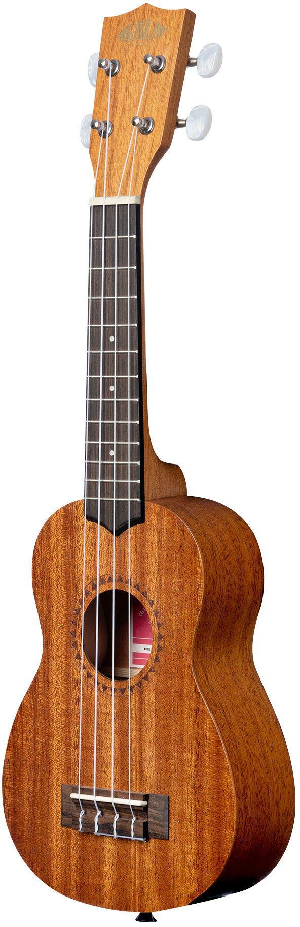 Kala KA-15S Satin Mahogany Soprano Ukulele Bundle with Gig Bag, Tuner, Strap, Fender Play, Austin Bazaar Instructional DVD, and Polishing Cloth - Image 3