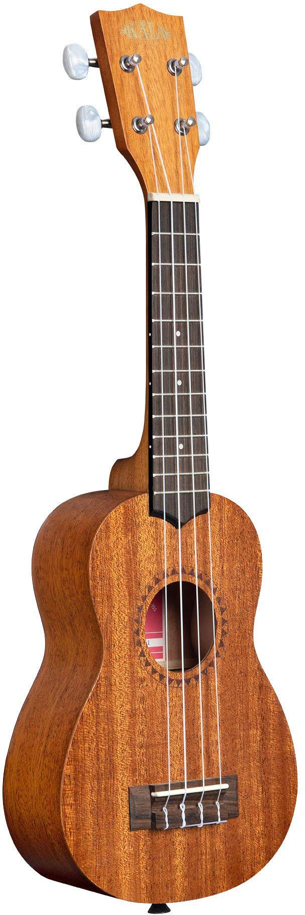 Kala KA-15S Satin Mahogany Soprano Ukulele Bundle with Gig Bag, Tuner, Strap, Fender Play, Austin Bazaar Instructional DVD, and Polishing Cloth - Image 4