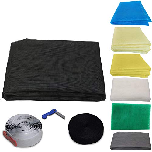 RED WIND Mosquito Net for Window with Fiber Glass Mesh 5/8feet(150/240cm) 60/96Inches 1 Year Guarantee Without Stitched (Black Color) 200GSM RW18 - Image 1