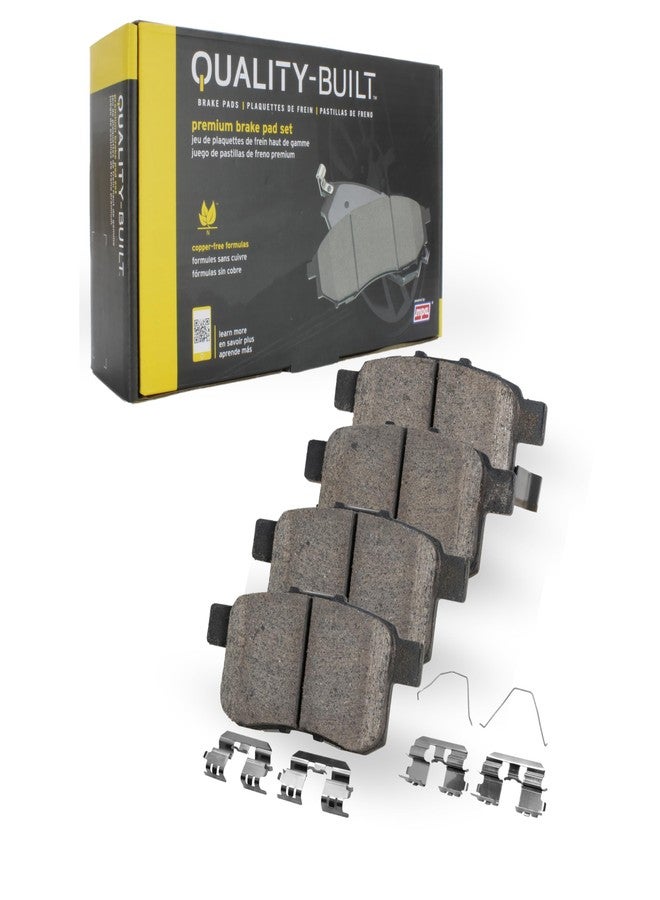 QUALITY-BUILT Premium Ceramic Front Brake Pads (1001-2076C) Replacement for 2018-2025 Lexus/Toyota (Avalon/Camry/C-HR/Corolla Cross/ES250/ES300h/ES350/Prius AWD-e/RAV4/UX200/UX250h/UX300h/Venza) - Image 1