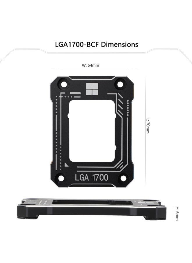 مُثبِّت معالج LGA1700-BCF المضاد للانحناء لشركة إنتل الجيل 12/13 (أسود) - Image 2