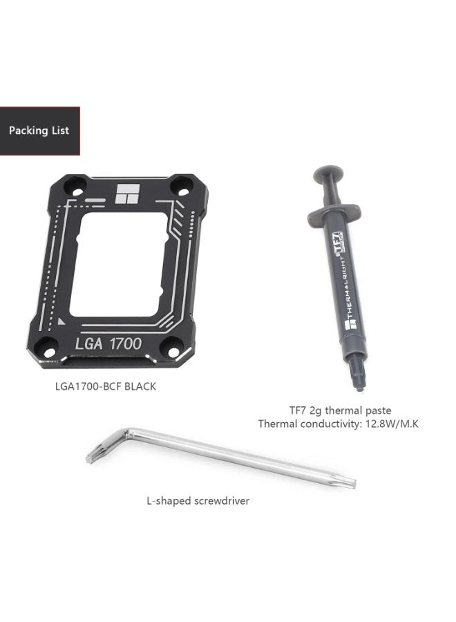 مُثبِّت معالج LGA1700-BCF المضاد للانحناء لشركة إنتل الجيل 12/13 (أسود) - Image 3