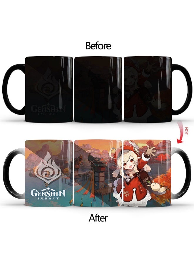 1 Pcs Personality Creative Genshin Impact Color-Changing Mug Printed Ceramic Mug 350ml