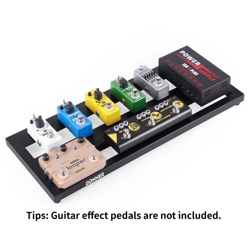 Donner Guitar Pedal Board Case DB-2 Aluminium Pedalboard 20'' x 8'' with Bag - Image 5