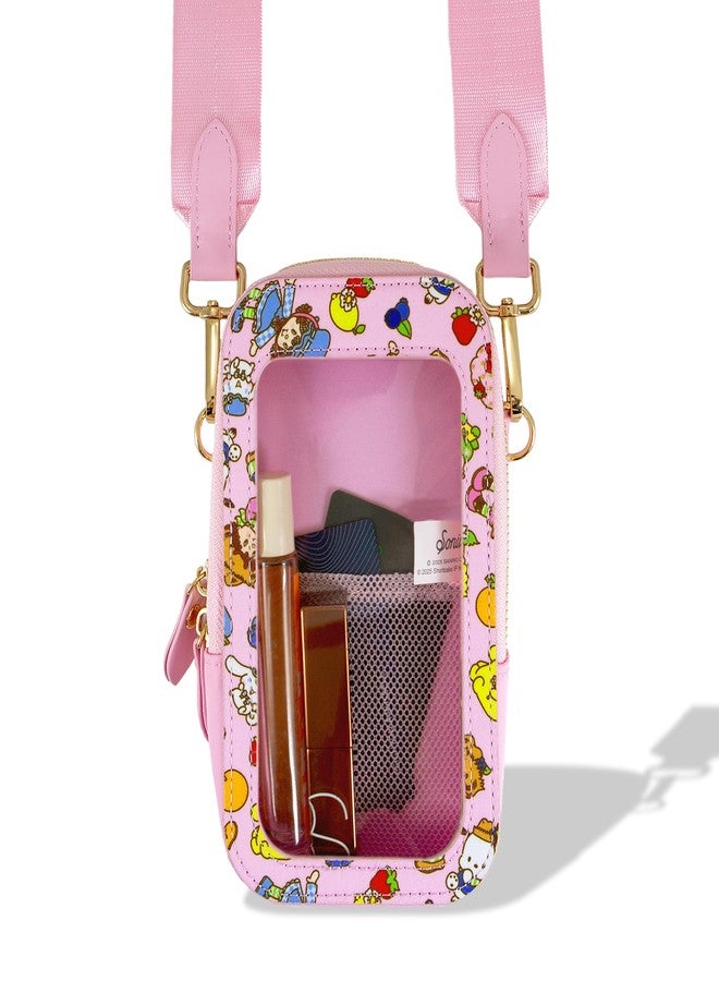 سونيكس حقيبة هاتف سونيكس × سانريو - محفظة وحقيبة يد عالمية للهواتف الذكية، حقيبة كروس وحقيبة كتف | هيلو كيتي وأصدقاؤها × كعكة الفراولة - Image 2