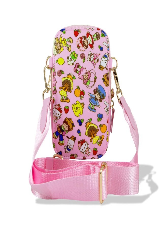 سونيكس حقيبة هاتف سونيكس × سانريو - محفظة وحقيبة يد عالمية للهواتف الذكية، حقيبة كروس وحقيبة كتف | هيلو كيتي وأصدقاؤها × كعكة الفراولة - Image 1
