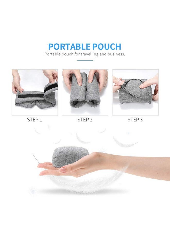 FRESHME Cotton Sleep Eye Mask for Men - Upgrade Design Blackout Side Sleeper Eyes Cover for Night Sleeping, Large Size Wide Soft Travel Airplane Blindfold with Adjustable Velcro Strap for Work Nap - Image 5