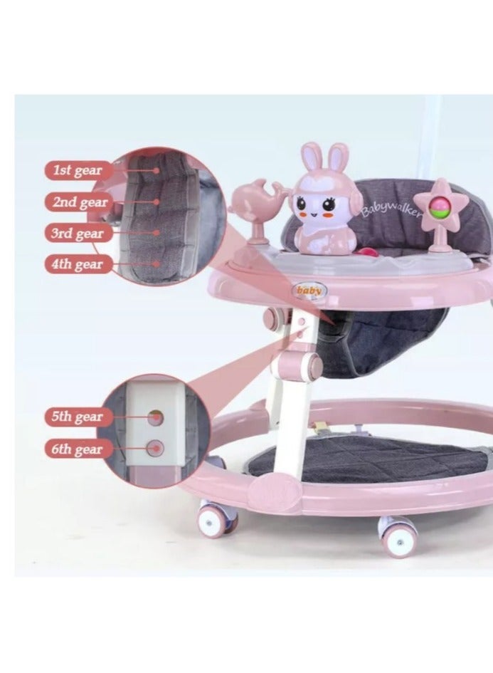 Baby walker for Babies Anti-o-leg Multi-function Anti-rollover Baby Walker wheels and Seat Music Push Walker Stroller - Image 4
