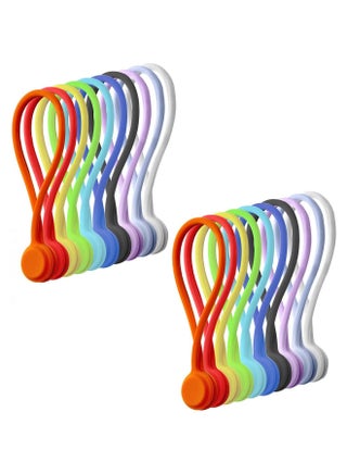10 Pack Twist Cable Ties with Strong Magnet,Silicone Reusable Twist Ties for Cord Wraps,Cord Organizer Magnetic Cable Clips Hanging Holding Stuff for Home,Fridge Kitchen,Office,School Gifts - pzsku/ZB8DB3EB4873C316FE524Z/45/_/1659009786/9c0d054b-b86c-4c7e-9bb5-bc2888560a4b