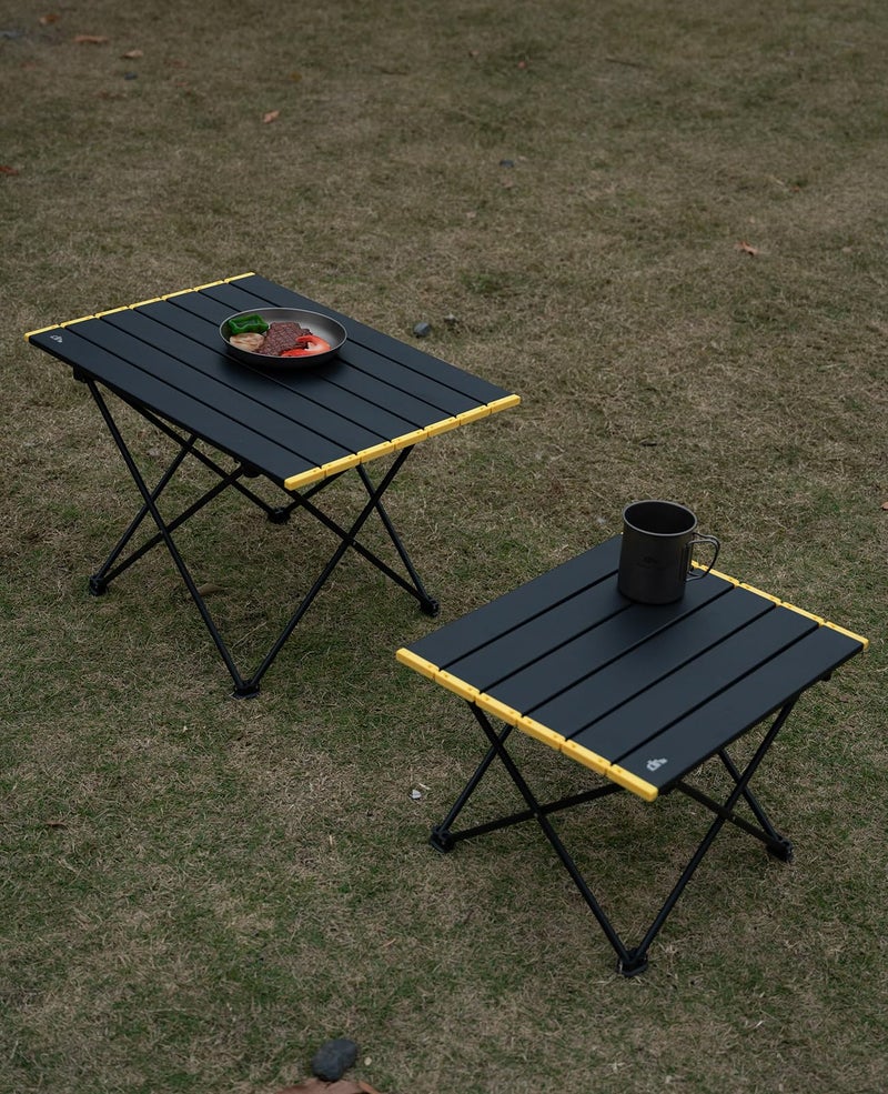 iClimb Ultralight Compact Camping Folding Table with Carry Bag (Black - L) - Image 2
