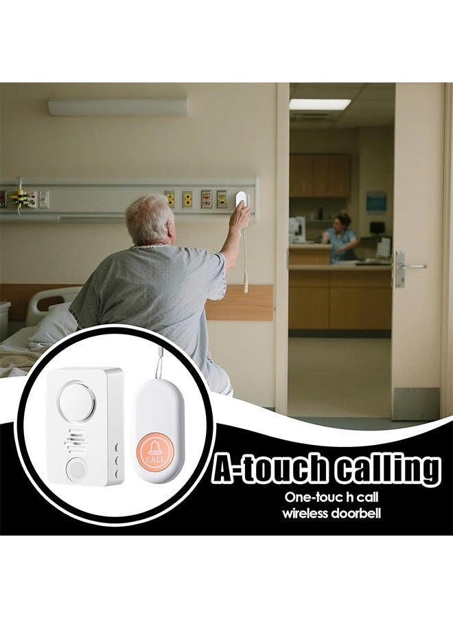 HS Elderly Alarm, Bed Alarm, One-Touc H Call Wireless Doorbell, Waterproof Seniors Monitoring Sensor, Smart Wireless Alert Bell, Sleep Safety Aid For Patients Home Care, Night Kids Adults Bedwetting Indoor Caregiver Sleep Patients For Alarm Use - Image 4