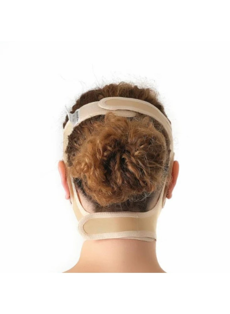 HT Face and chin support belt after cosmetic procedures, comfortable and adaptable material, from HT, beige, large - Image 3