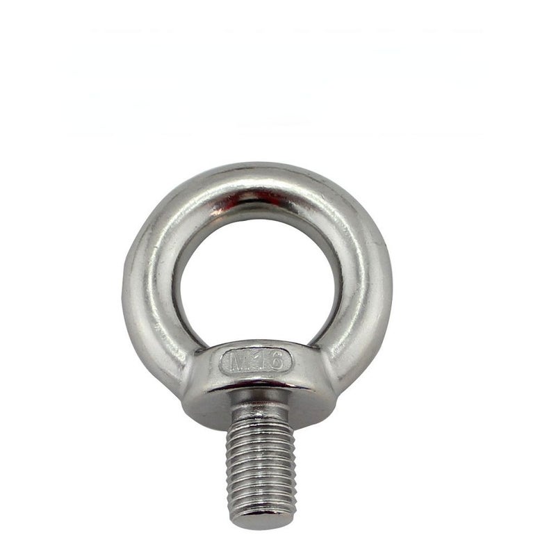 DIN580 304 Stainless Steel M10 Lifting Eye Screw Bolt 2pcs Marine Collared Ring - Image 1