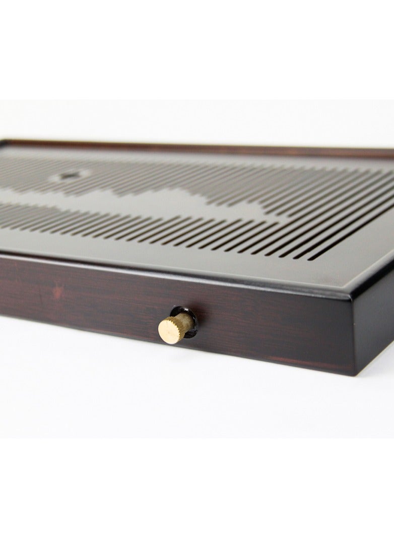 تيلاند لوح شاي شابان بامبو لوح شاي لحفلات الشاي الصينية التقليدية (غونغ فو تشا) (48 × 29.4 × 3.9 سنتيمتر) - حافة مربعة - Image 4